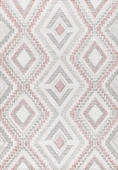 Makinede Yıkanabilir Leke Tutmaz  Pembe Deko Deri Kaymaz Taban Simetrik Salon Saçaksız Halı A262  PEMBE 200 x 300 - 2