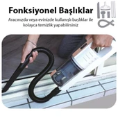 Coofbe Profesyonel Led Işıklı Kuru Islak 15000PA El Süpürgesi Araç Süpürgesi Uzun Şarjı El Araç Oto Süpürgesi - 4