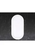 Ucuz Geldi Banyo Tavan Lambası Aydos 20W Oval Balkon Tavan Lambası 6400K Beyaz LED Işık Teras Duvar Lambası - 3