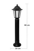 Ucuz Geldi Zita Bahçe Aydınlatması Klas 90 Cm Direk Bahçe Aydınlatma Set Üstü Bahçe Lambası thumbnail 3