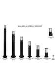 Ucuz Geldi Zita Bahçe Aydınlatması Galata Kafesli 80 cm Set Üstü Bahçe Direk Lambası 220v - 5