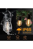 Ucuz Geldi Bahçe Organizasyon Işığı E27 10 Duylu Eklenip Uzatılabilir 10 Mt Cata Sarmaşık Dış Mekan Aydınlatma thumbnail 3