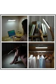 Ucuz Geldi Şarjlı Led Lamba Kablosuz Micro Usb Mıknatıslı Led Işık 3 Farklı Işık Modu Martı Beyaz Led Aplik - 6