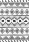 Makinede Yıkanabilir Leke Tutmaz  Gri Pvc Deri Kaymaz Taban Etnik Salon Saçaksız Halı A275  GRİ 80 x 200 - 9