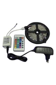 Ucuz Geldi RGB Animasyonlu Şerit LED 5 Mt Kendinden Trafolu Renk Değiştiren Kumandalı Çok Renkli Rgb Şerit Led - 2