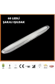Ucuz Geldi Şarj Edilebilir 60 Led Işıldak Cata Tuna 6w Şarjlı Acil Durum Lambası Şarjlı Işıldak Kamp Lambası - 4