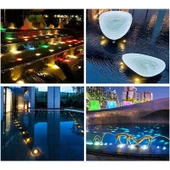 Mini Spot paslanmaz ayaklı Havuz Led Aydınlatma Ampülü lamba RGB tüm renkler A-1210 6W 12V IP68 - 7