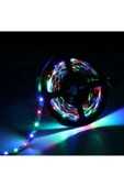 Ucuz Geldi RGB Animasyonlu Şerit LED 5 Mt Kendinden Trafolu Renk Değiştiren Kumandalı Çok Renkli Rgb Şerit Led - 1