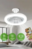 Ucuz Geldi 42 Watt Vantilatör 3 Kademe Hız Dimlenebilir 3 Renk Led Işıklı Cata Poyraz Kumandalı Fan Led Ampul - 1