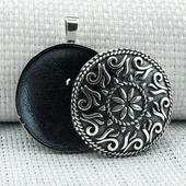 Yuvarlak 925 Ayar Cevşen Muska Kabı Kolye thumbnail 3