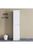 UMGMOBİLYA Patentli Astira Beyaz Kulpsuz Raflı Boy Dolabı, Mutfak Dolabı, Ayakkabılık, Kiler/Banyo Dolabı, Elbise Dolabı - 1