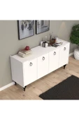 UMGMOBİLYA Titanyum(BEYAZ) Modern Konsol, Çok Amaçlı Dolap, Dresuar, Mutfak Dolabı, Kiler Dolabı, TV Ünitesi - 2