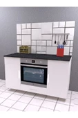 UMGMOBİLYA 140 CMLİK ANKASTRE DOLABI, KAHVE KÖŞESİ, ÇOK AMAÇLI DOLAP - 4