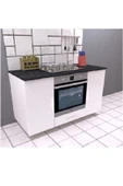 UMGMOBİLYA 140 CMLİK ANKASTRE DOLABI, KAHVE KÖŞESİ, ÇOK AMAÇLI DOLAP - 1