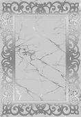 Makinede Yıkanabilir Leke Tutmaz  Gri Dot Keçe Kaymaz Taban DekorÇerçeve Salon Saçaksız Halı B1276  GRİ 180 x 280 thumbnail 2