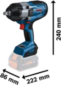 Bosch Professional GDS 18V-1000 Akülü Somun Sıkma (Akü ve Şarj Cihazı Dahil Değildir) - 06019J8300 - 2