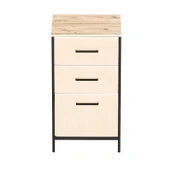 Çocuk 3 Çekmeceli Orta Boy Komodin Sehpa Çam 1604 - 5
