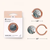 Spigen Ciel by Cyrill Shine Ring Selfie Yüzüğü/Stand Classic Marble - AMP01183 thumbnail 2