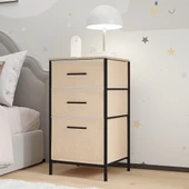 Çocuk 3 Çekmeceli Orta Boy Komodin Sehpa Çam 1604 - 1