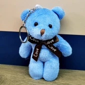 Mavi Peluş Ayıcık Anahtarlık - 1