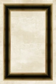 Makinede Yıkanabilir Leke Tutmaz  Gold-Siyah Pvc Deri Kaymaz Taban Çerçeve Salon Saçaksız Halı B1301  KREM-SİYAH 200 x 300 - 2