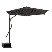 SAHRA 250/6 Yandan Gövdeli Bahçe Şemsiyesi - Antrasit thumbnail 1