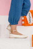 Surpie Shoes Inci Detaylı Çocuk Babet - Incili Babet - Ortopedik Çocuk Babet - 2