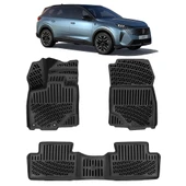 Rizline Peugeot 5008 EV Elektirkli 2024 Sonrası  3D Havuzlu Paspas Siyah thumbnail 1