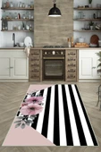 Makinede Yıkanabilir Leke Tutmaz  Multi Dot Keçe Kaymaz Taban Tasarım Mutfak Saçaksız Halı LB201  ÇOKLU 80 x 150 thumbnail 3