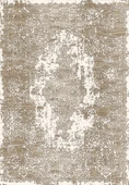 Makinede Yıkanabilir Leke Tutmaz  Vizon Dot Keçe Kaymaz Taban Vintage Göbekli Salon Saçaksız Halı E4171  VİZON 80 x 200 - 2
