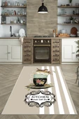 Makinede Yıkanabilir Leke Tutmaz  Vizon Dot Keçe Kaymaz Taban Kıtchen Mutfak Saçaksız Halı LB207  ÇOKLU 80 x 150 thumbnail 5