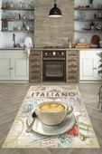 Makinede Yıkanabilir Leke Tutmaz  Multi Dot Keçe Kaymaz Taban Italıano Vıntage Mutfak Saçaksız Halı LB203  ÇOKLU 160 x 230 thumbnail 5