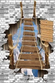 Makinede Yıkanabilir Leke Tutmaz  Multi Pvc Deri Kaymaz Taban Tasarım Çocuk Saçaksız Halı H7049  ÇOKLU 100 x 300 - 2