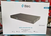 Ttec NVR-3216HM/16P-4K 16 Kanal 16 PoE 2 Sata H.265+ 4K NVR Kayit Cihazı thumbnail 3