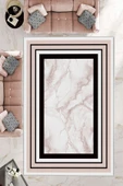 Makinede Yıkanabilir Leke Tutmaz  PUDRA Kaymaz Taban Halı PB1259D  PUDRA 200 x 300 - 6