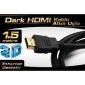 DARK 1,5mt HdmI 4k / 3d DESTEKLI ALTIN UCLU KABLO - 1
