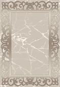 Makinede Yıkanabilir Leke Tutmaz  Vizon Pvc Deri Kaymaz Taban DekorÇerçeve Salon Saçaksız Halı B1275  BEJ-VİZON 120 x 180 - 2