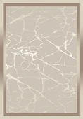 Makinede Yıkanabilir Leke Tutmaz  Bej-Vizon Pvc Deri Kaymaz Taban Modern Salon Saçaksız Halı B1287  BEJ-VİZON 80 x 150 - 2
