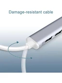 USB ÇOĞALTICI ÇOKLAYICI 4 PORT USB 3.0 HUB SLİM ADAPTÖR SPLİTTER PC LAPTOP NOTEBOOK IÇİN 20 CM thumbnail 3