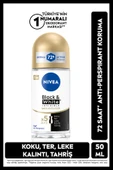 NIVEA Kadın Roll-on Deodorant Black&White Invisible Ipeksi Pürüzsüzlük 50ml, 72Saat Anti-perspirant Koruma - 1