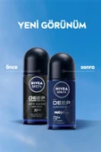 NIVEA MEN Erkek Roll-on Deodorant Deep Dimension Aktif Karbon 50ml, 72 Saat Anti-perspirant Ter Koruması - 2