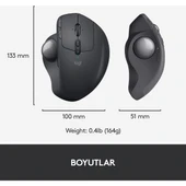 Logitech ergo910-005179 MX Ergo Graphite Kablosuz Mouse - 7