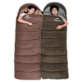 Naturehike U250 Zarf Tarzı Kapüşonlu Uyku Tulumu -10°C  KAHVERENGİ Right - 7