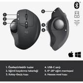 Logitech ergo910-005179 MX Ergo Graphite Kablosuz Mouse - 6