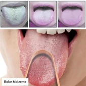 MERGEN STORE Bakır Oil Pulling Yağ Çekme Dil Plak Temizleme Aleti Dil Fırçası Sıyırıcı Dil Kaşığı - 8