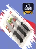 ATLANTİK  Kurban Bıçak Seti Masatlı 3 Parça - 5 Yıl Garantili - 1