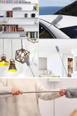 BUFFER®Teleskopik Bükülebilir Köşe Bucak Toz Alma Püskülü Dev Boy 280 cm - 8