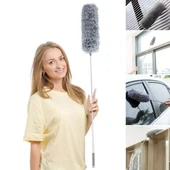BUFFER®Teleskopik Bükülebilir Köşe Bucak Toz Alma Püskülü Dev Boy 280 cm - 1
