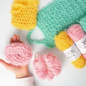 Loren Wash Saks Mavi El Örgü İpi - R025 - 34017 thumbnail 3