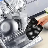 MERGEN STORE Renkli Isıya Dayanıklı Yıkanılabilir Silikon Fırın Ve Airfryer Kare Pişirme Matı 21,5 Cm - 6